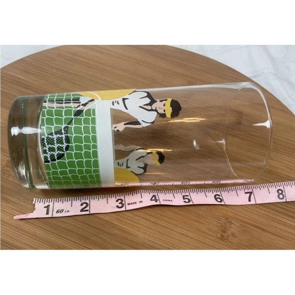 LIBBEY COOLER TUMBLER GLASSES 14 OZ 80’s TENNIS VINTAGE SPORTS BAR CUPS - set 2 - Picture 7 of 12